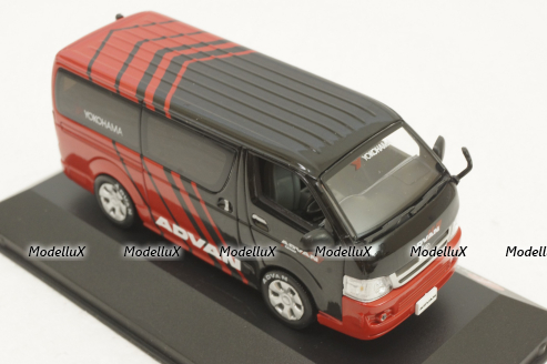 Toyota Hiace Van 2005, Yokohama Advan, red, JC087, J-Collection 1:43