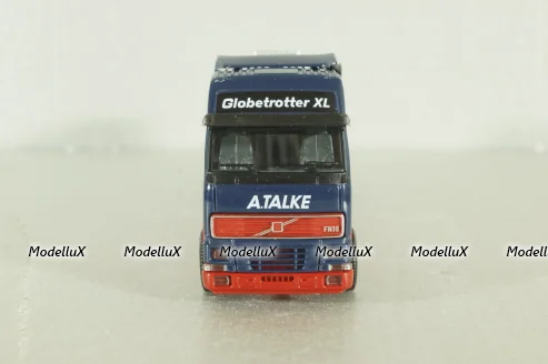 Volvo FH 12 Globetrotter XL with semi-trailer tank "Alfred Talke", blue/white, 144288, Herpa 1:87