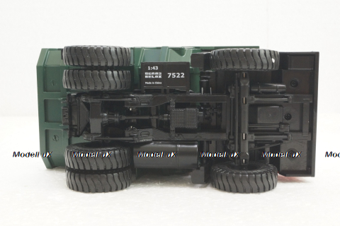Белаз-7522 карьерный самосвал, красный/зеленый, Н003, Наш Автопром 1:43