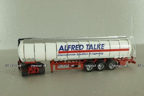 Volvo FH 12 Globetrotter XL with semi-trailer tank "Alfred Talke", blue/white, 144288, Herpa 1:87