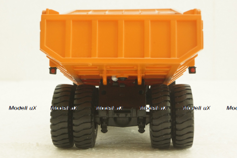 Белаз-7510 карьерный самосвал, желтый/оранжевый, Н005, Наш Автопром 1:43