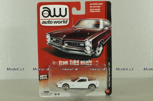 Chevrolet Corvette Z06 (C6), white, 2012, Auto World 1:64