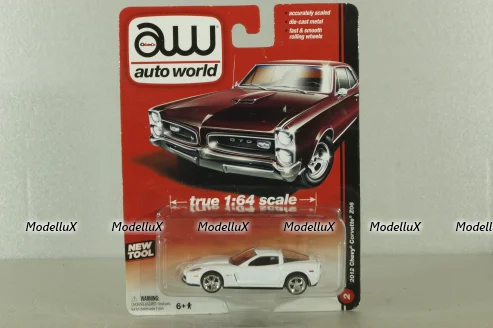Chevrolet Corvette Z06 (C6), white, 2012, Auto World 1:64