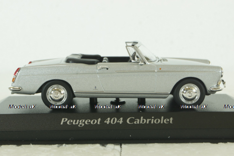 Peugeot 404 coupe 1962, silver, 940112930, Maxichamps 1:43