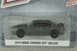 Dodge Charger SRT Hellcat, metallic-grey/black, Greenlight 1:64