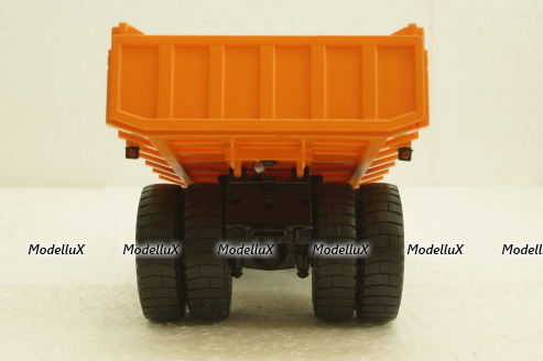 Белаз-7525 карьерный самосвал, синий/оранжевый, Н011, Наш Автопром 1:43