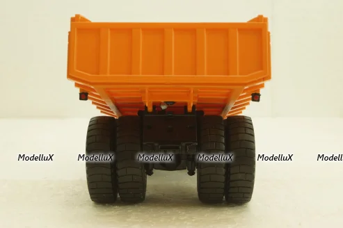 Белаз-7525 карьерный самосвал, синий/оранжевый, Н011, Наш Автопром 1:43
