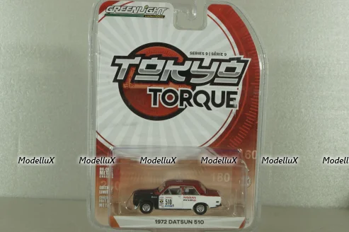 Datsun 510, No.510B, 1972, 2-Door Sedan, Greenlight 1:64