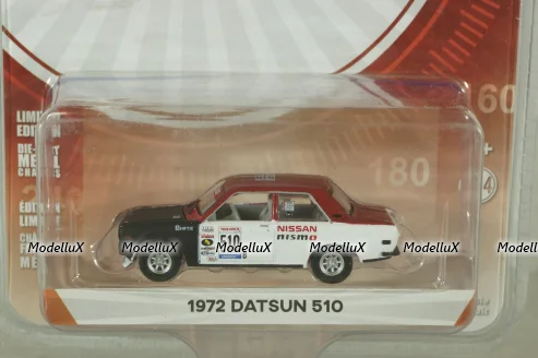 Datsun 510, No.510B, 1972, 2-Door Sedan, Greenlight 1:64