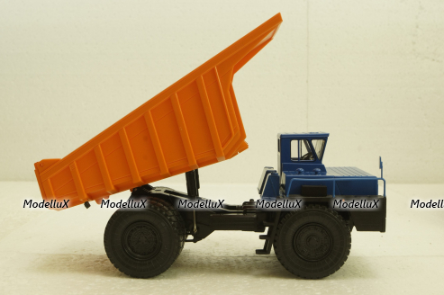 Белаз-7525 карьерный самосвал, синий/оранжевый, Н011, Наш Автопром 1:43