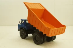 Белаз-7525 карьерный самосвал, синий/оранжевый, Н011, Наш Автопром 1:43