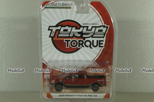 Nissan Titan XD Pro-4X, metallic-red, 2019, Greenlight 1:64