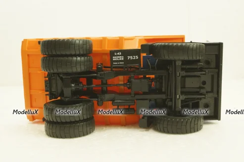 Белаз-7525 карьерный самосвал, синий/оранжевый, Н011, Наш Автопром 1:43