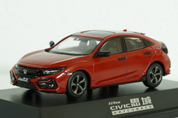 Honda Civic, Hatchback, red, Paudi 1:43