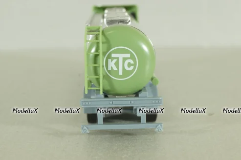 Mercedes Actros 1843 with semi-trailer tank "Kieserling" green, 144285, Herpa 1:87
