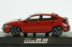 Honda Civic, Hatchback, red, Paudi 1:43