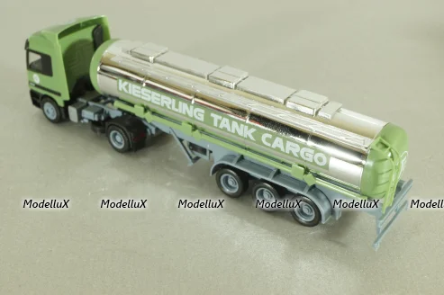 Mercedes Actros 1843 with semi-trailer tank "Kieserling" green, 144285, Herpa 1:87