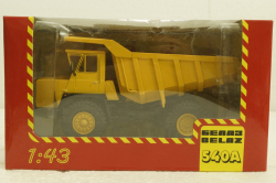 Белаз-540А карьерный самосвал, желтый, Н002, Наш Автопром 1:43