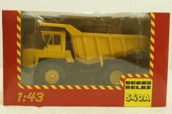 Белаз-540А карьерный самосвал, желтый, Н002, Наш Автопром 1:43