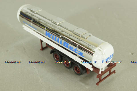 Semi-trailer tank "Willi Betz", chrome, 826110tr, Herpa 1:87