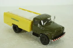АС-161(130) Аэрофлот, Зил-130 хаки/желтый, Автолегенды СССР, Грузовики, 1:43