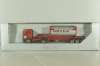 Mercedes SK 1850 tractor with semi trailer HOYER 1994, red, Herpa 1:87