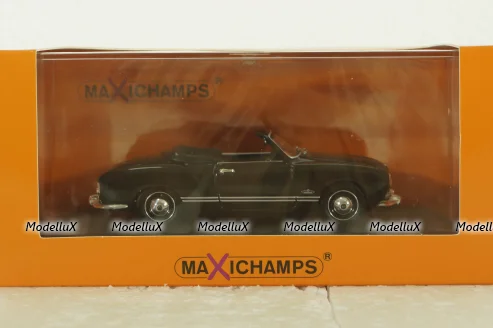 Volkswagen Karmann Ghia Cabriolet 1955, Black, 940051030, Maxichamps 1:43