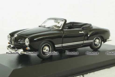Volkswagen Karmann Ghia Cabriolet 1955, Black, 940051030, Maxichamps 1:43