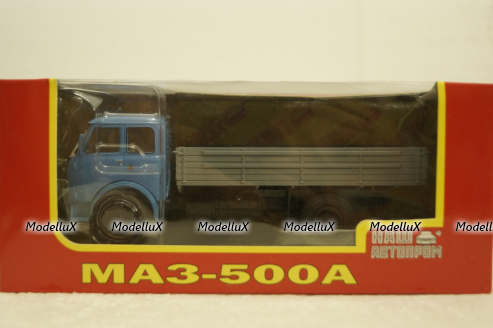Маз-500А синий/серый, 1970, Н284, Наш Автопром 1:43