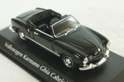 Volkswagen Karmann Ghia Cabriolet 1955, Black, 940051030, Maxichamps 1:43