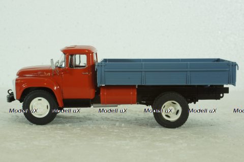 Зил-138 газобалонный, бортовой, красный/синий, Наши Грузовики №37, 1:43