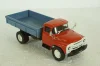 Зил-138 газобалонный, бортовой, красный/синий, Наши Грузовики №37, 1:43