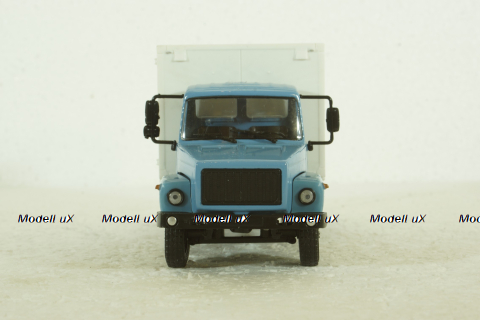 Газ-3307 Хлеб, голубой/белый, Наши Грузовики №4, 1:43