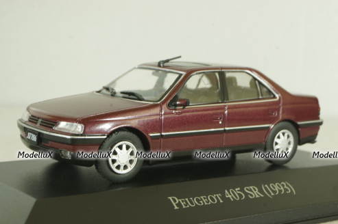 Peugeot 405 SR Saloon 1993, redmetallic, Altaya 1:43 Уценка!
