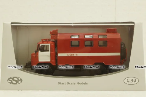 Газ-66 Кунг, пожарный, SSM1191, SSM 1:43