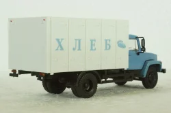 Газ-3307 Хлеб, голубой/белый, Наши Грузовики №4, 1:43