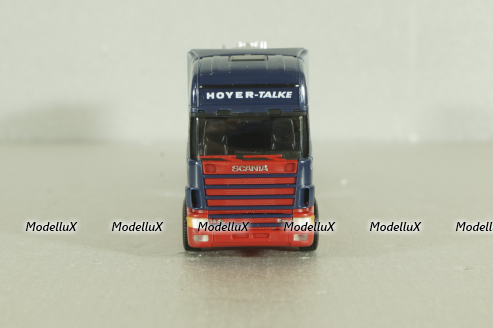 Scania TL with semi-trailer tank "Hoyer-talke", blue/grey, 147837, Herpa 1:87