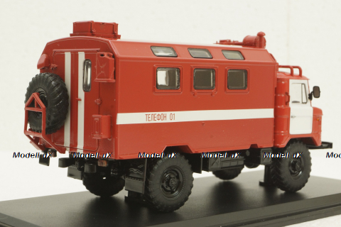 Газ-66 Кунг, пожарный, SSM1191, SSM 1:43