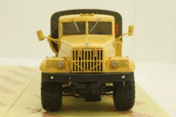 Краз-255Б борт с тентом, 1969 бежевый/красный, Н289, Наш Автопром 1:43