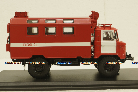 Газ-66 Кунг, пожарный, SSM1191, SSM 1:43