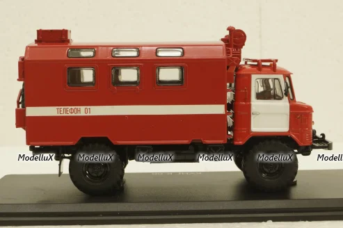 Газ-66 Кунг, пожарный, SSM1191, SSM 1:43