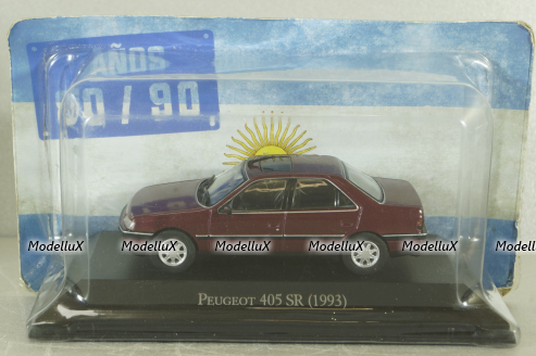 Peugeot 405 SR Saloon 1993, redmetallic, Altaya 1:43 Уценка!