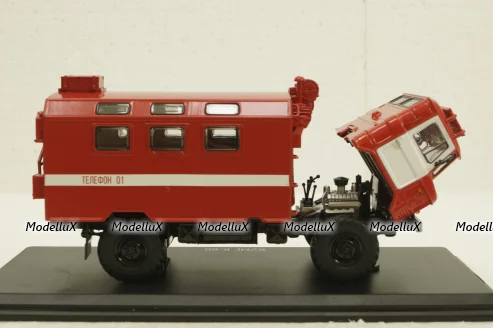 Газ-66 Кунг, пожарный, SSM1191, SSM 1:43