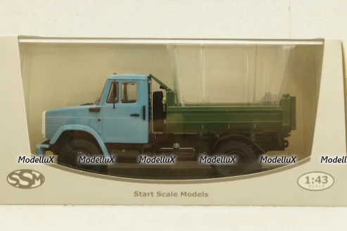 Зил-ММЗ-45085, голубой/зеленый, SSM1262, SSM 1:43