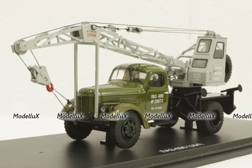 Лаз-690 (Зил-164), автокран, SSM1030, SSM 1:43