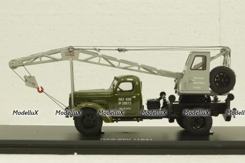 Лаз-690 (Зил-164), автокран, SSM1030, SSM 1:43