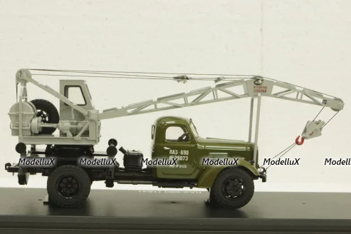 Лаз-690 (Зил-164), автокран, SSM1030, SSM 1:43