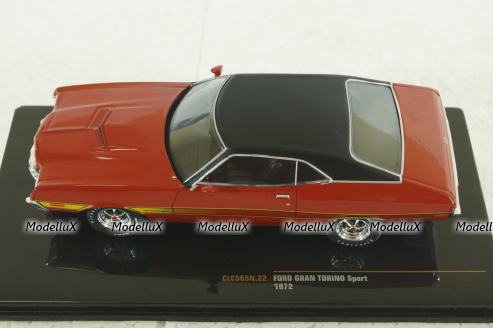 Ford Gran Torino Sport 1972, red, CLC565, IXO 1:43
