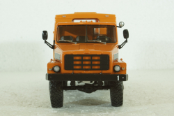 Урал-4322 6х6 Вахтовый автобус, оранжевый, Наши Грузовики №31, 1:43