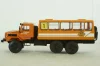 Урал-4322 6х6 Вахтовый автобус, оранжевый, Наши Грузовики №31, 1:43